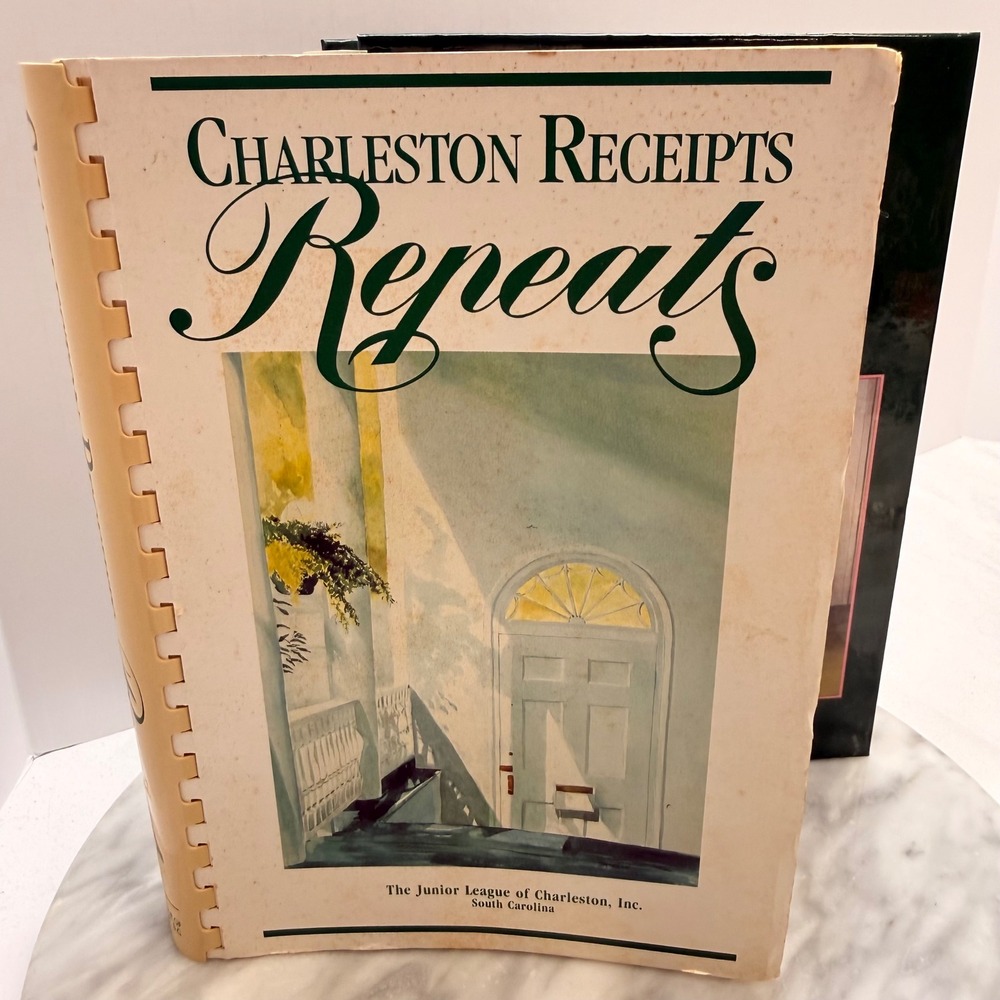 2 Vtg 80's Jr. League Cookbooks Charleston Receipts Repeats & Southern Elegance - Picture 2 of 11